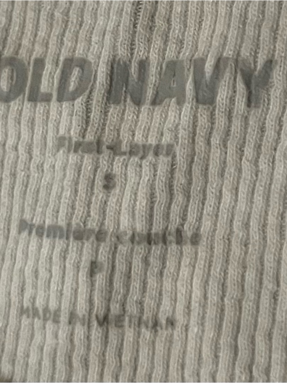 Old Navy white Ribbed Tank Top - Picture 3 of 3